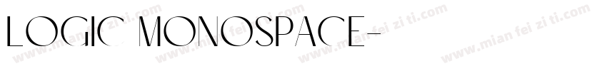 Logic Monospace字体转换